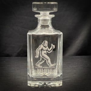 Bigfoot Believe - 750ml Whiskey Decanter (in Store) - Etsy