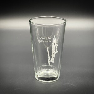 Quabbin Reservoir Massachusetts - Lake Life - Laser engraved pint glass