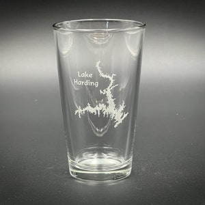 Lake Harding Georgia - Lake Life - Laser engraved pint glass