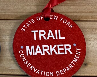 Adirondack Trail Marker Ornament