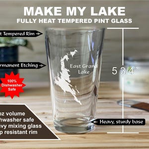 Make My Lake Pint glass