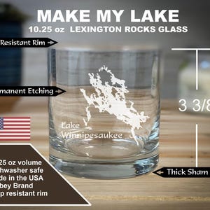 Make My Lake Rocks Glass, Etched Tumbler (10 oz)