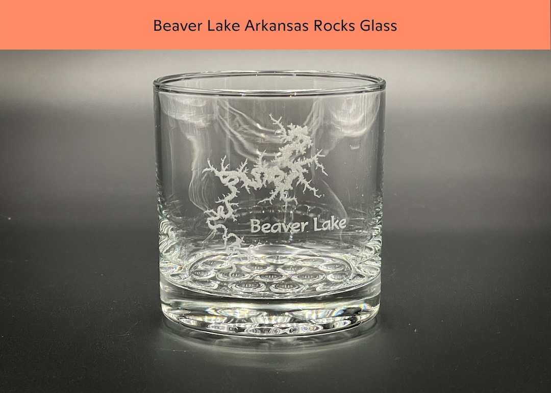 Beaver Lake Arkansas - Etched 10.25 Oz Knob Rocks Glass - Etsy