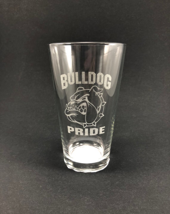 bulldog pint glasses