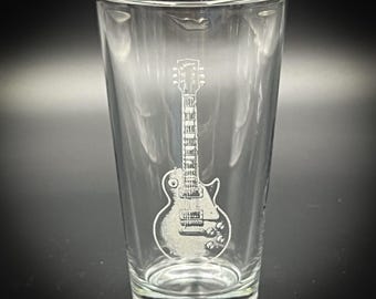 Electric Guitar - Pint glass gift for musician