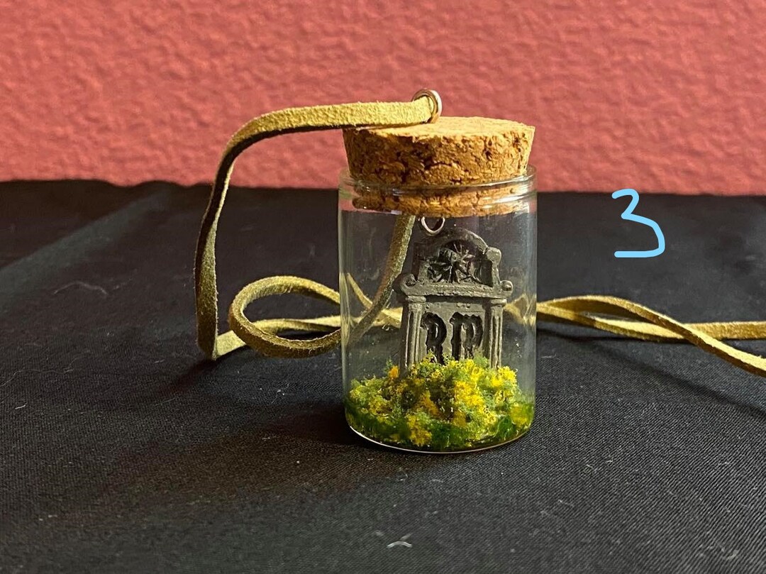 Graveyard in a Bottle Etsy