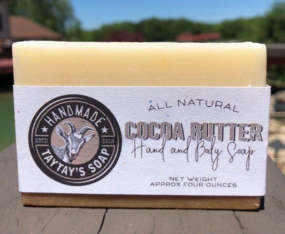 Cocoa Butter Goat Milk Soap Taytays Soap Etsy