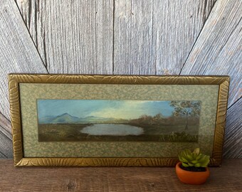 Oil Pastel Mountains Etsy