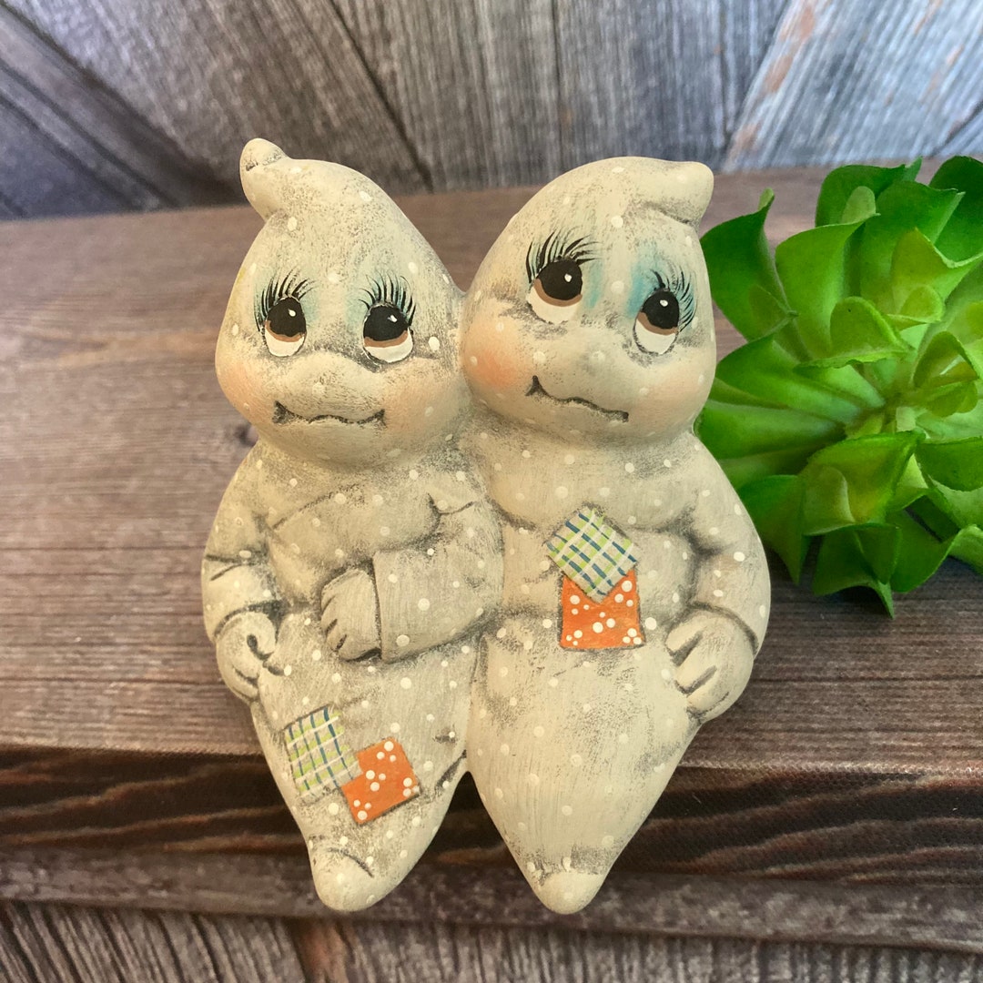 Vintage Halloween Figurine ceramic Ghost Figurine Halloween Etsy