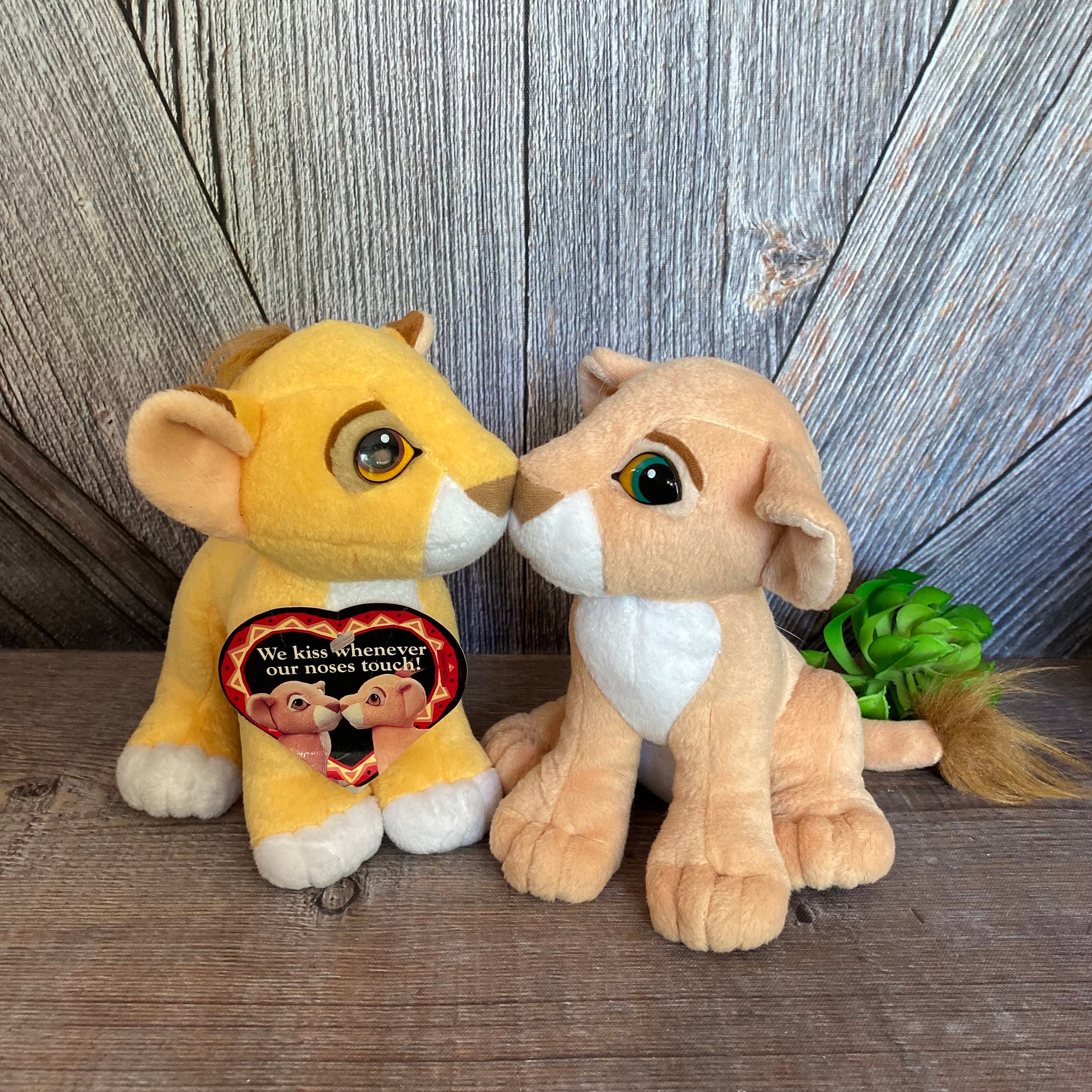 Vintage Lion King Kissing Lions Plush Toys {simba and Nala Inch