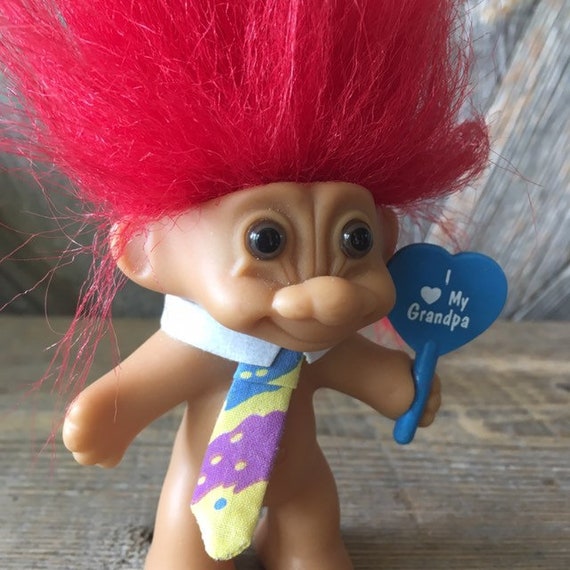 3/" Russ Troll Doll GRANDPA OF THE YEAR Last Ones NEW IN ORIGINAL WRAPPER