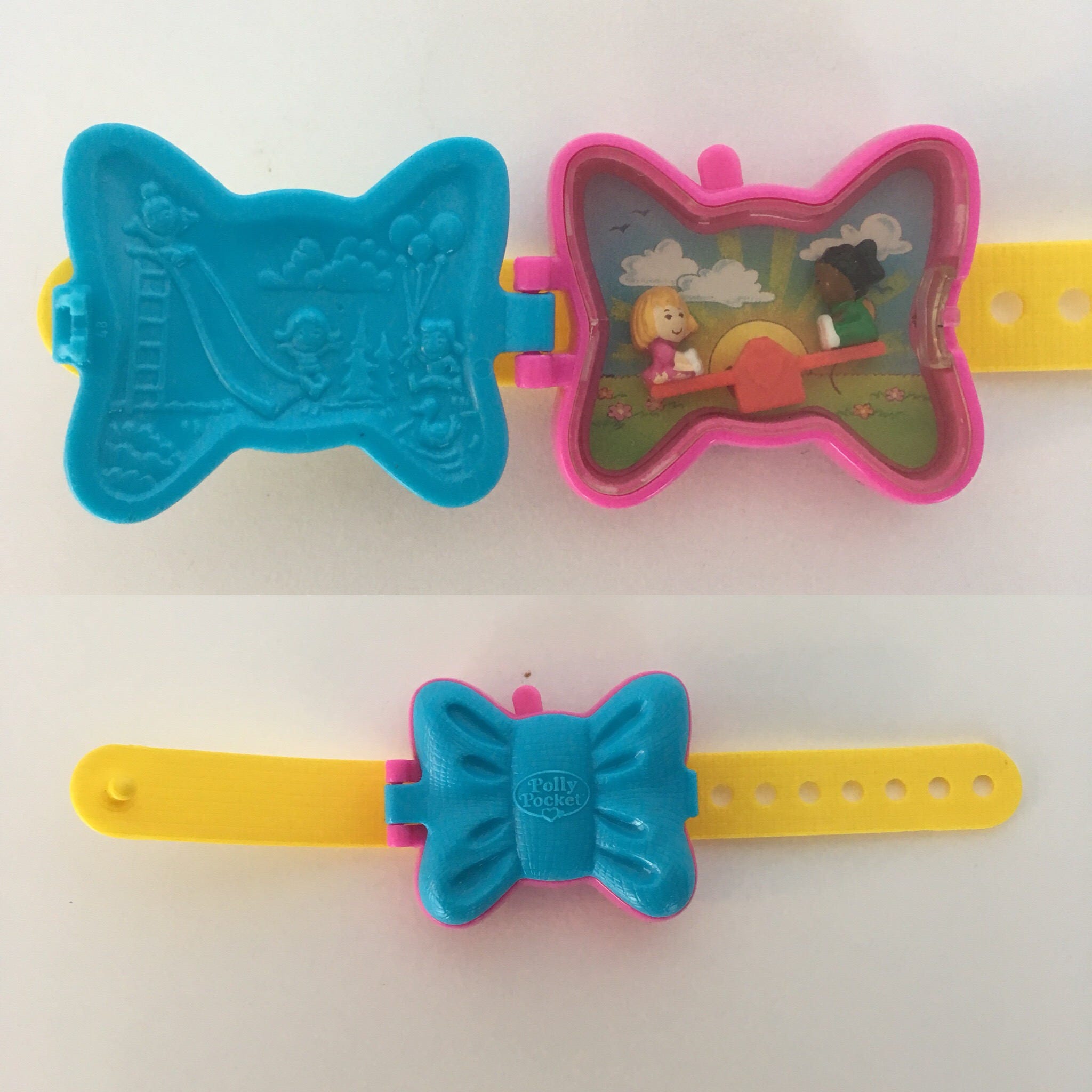 Polly Pocket Watch Toy Bow Bracelet Vintage Polly Pocket Etsy