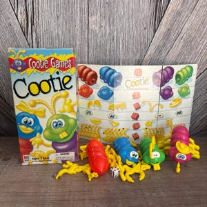 Vintage Cootie Game Milton Bradley, 1999 Complete! The Game of Cootie Plastic Bug Kids Game {Cooties Ant Board Game}