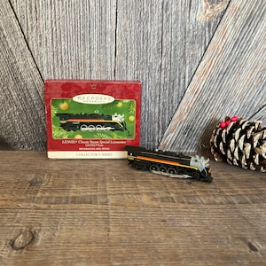 Vintage Lionel Train Christmas Ornament {Hallmark Keepsake Ornament} Chessie Steam Locomotive Holiday Collectors Gift Decoration