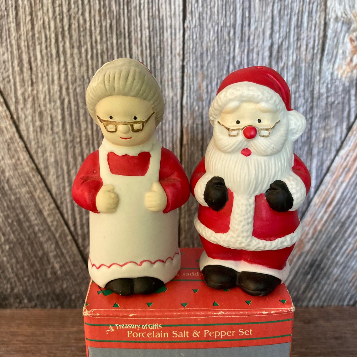 Santa Salt and Pepper Shakers vintage Santa Claus and Etsy