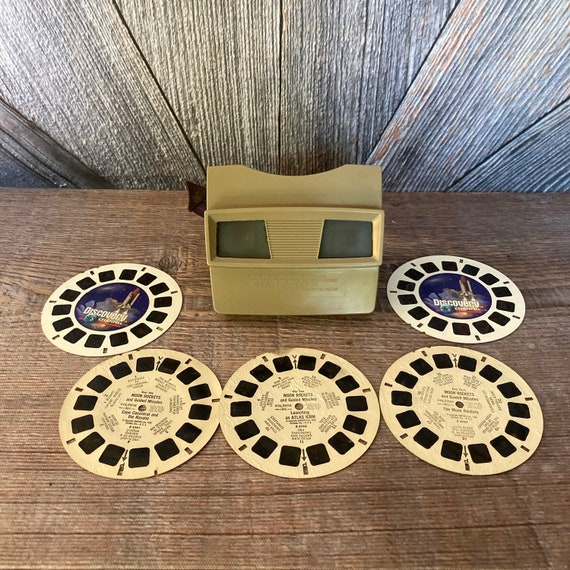 Vintage View Master 90s Toy With space Moon Rockets Discovery Channel 3D  Picture Reels Disney Glasses Viewer 1990s Kid Toy Creative Gift -   Singapore