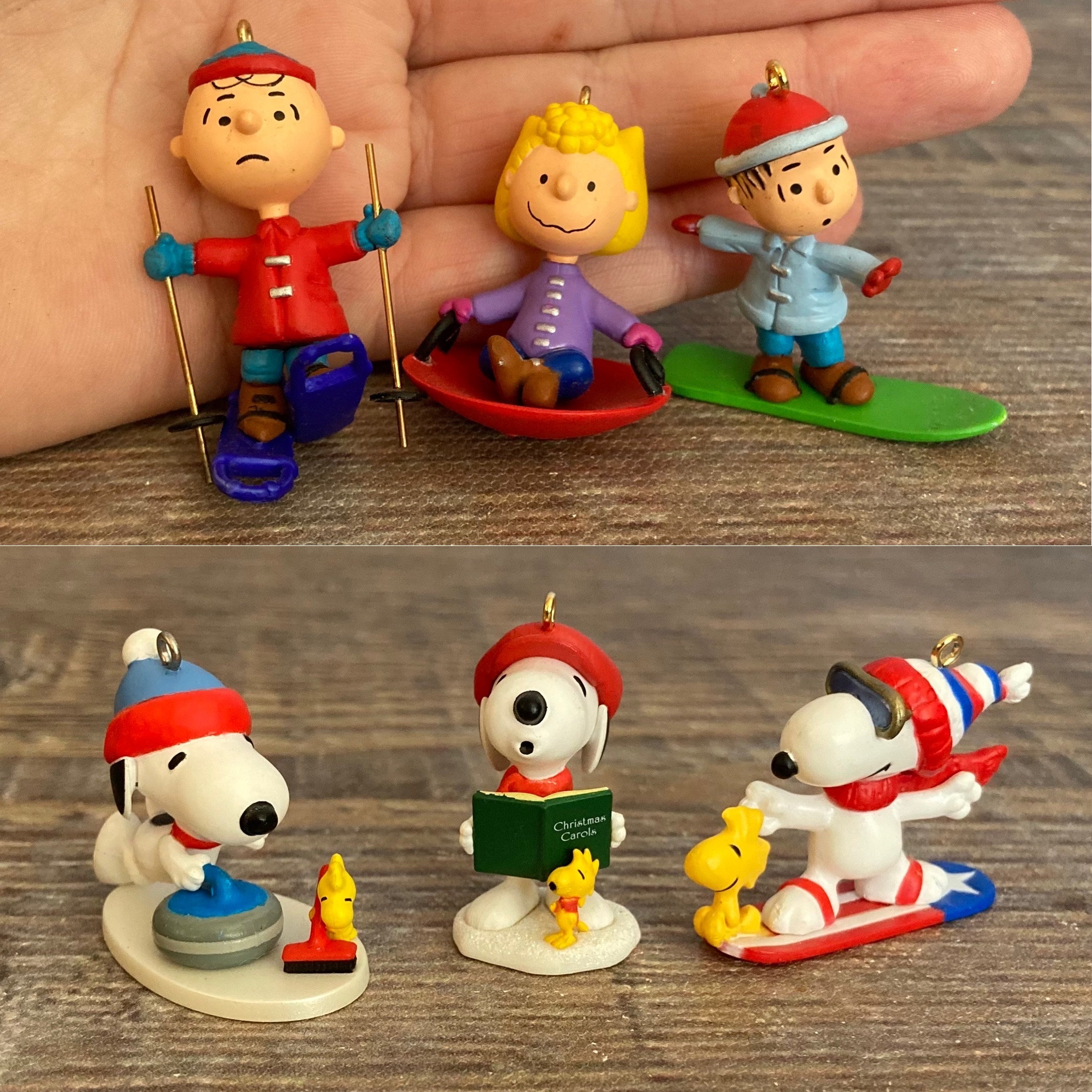 ヴィンテージ SNOOPY オーナメント Vintage 60-70s X4 Peanuts Snoopy Charlie Brown WS Ceramic