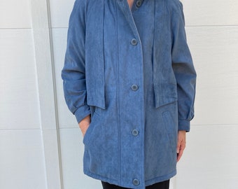 Vintage Forecaster Blue Jacket Winter Coat Trench Long Coat - Etsy