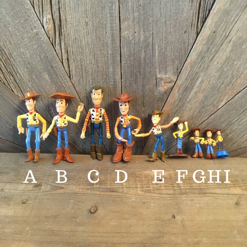 Toy Story Woody Action Figures Vintage Toys plastic Cowboy Figurine PICK 1  Boy Room Disney Cake Topper Woody Toy Toy Story 2 Thinkway 