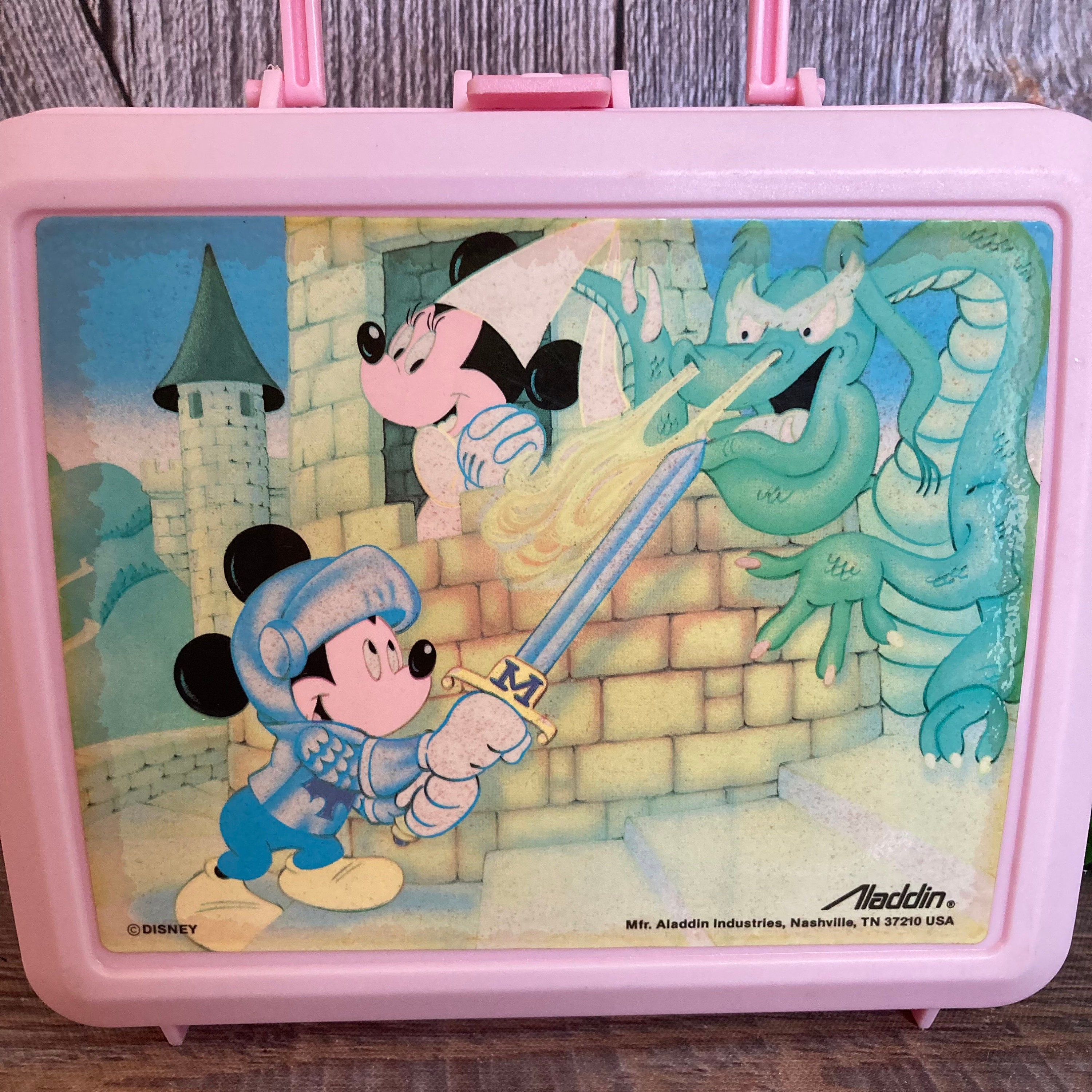 Vintage 90s Mickey and Minnie Mouse Love Boat Soft-Sided Lunch Box