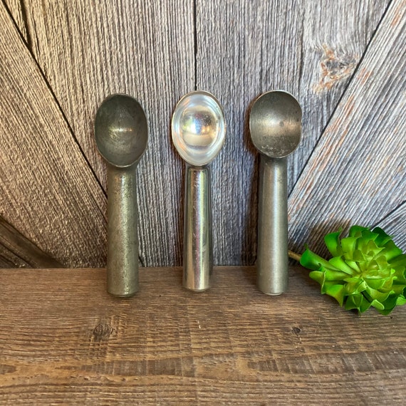 Vintage Ice Cream Scoop Metal Ice Cream Spoon Scooper Dipper Farmhouse  Kitchen Wedding Gift Kitchen Gadget Aluminum Ice Cream Scoop Pick 1 