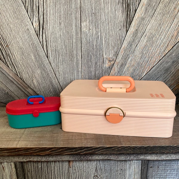 Vintage Caboodle 90s Make Up Organizer {Pick One} Vanity Mirror Organizational Jewelry Box Office Supply Box School Case 1990's Girl Toy