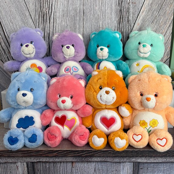 Vintage Care Bear Plush Toy Pick 1 Carebear Stuffed Animal 2003, Harmony, Share, Wish, Thanks a Lot, Grumpy, Love a Lot, Tenderheart, Friend