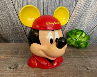 Vintage Mickey Mouse Mug {Disney Plastic Coffee Tea Mug} Walt Disney Mickey Small Mug {Walt Disney on Ice} Disney Live