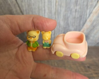 Vintage 90s Meow Meow's Wonderland Tiny Little Miniature Cat Toy