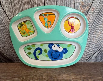 Assiette à 4 compartiments Clifford the Big Red Dog des années