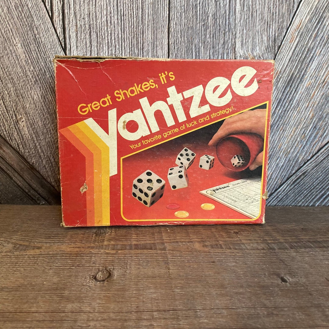 Vintage Yahtzee Board Game 1982 Milton Bradley Complete Family Game