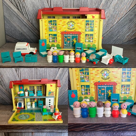 SOLD SEPARATELY Vintage Fisher-price Little People Toys.