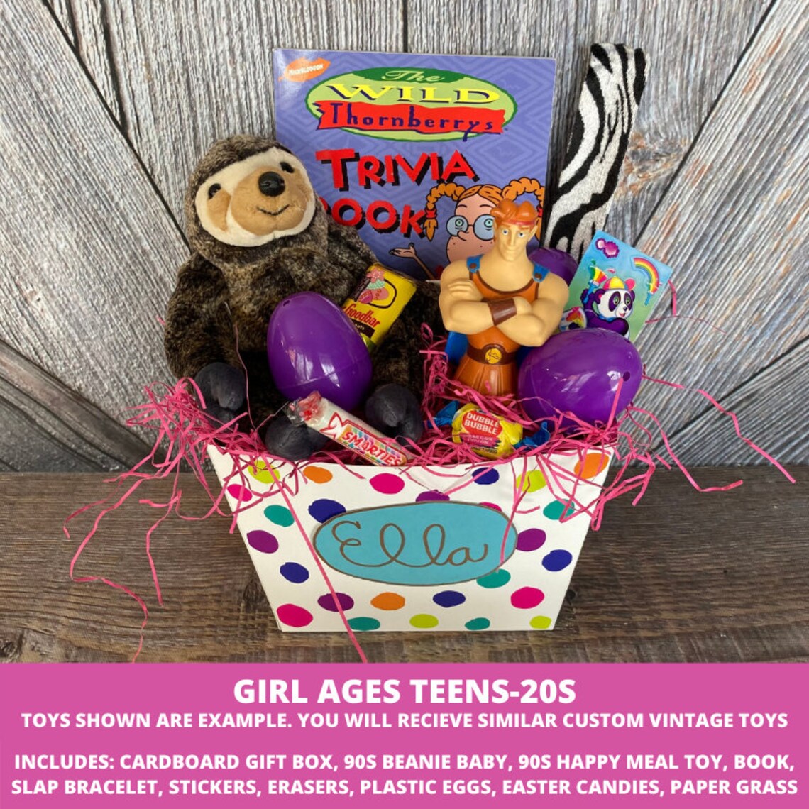 Custom Filled Easter Basket Personalized Prefilled Premade Etsy