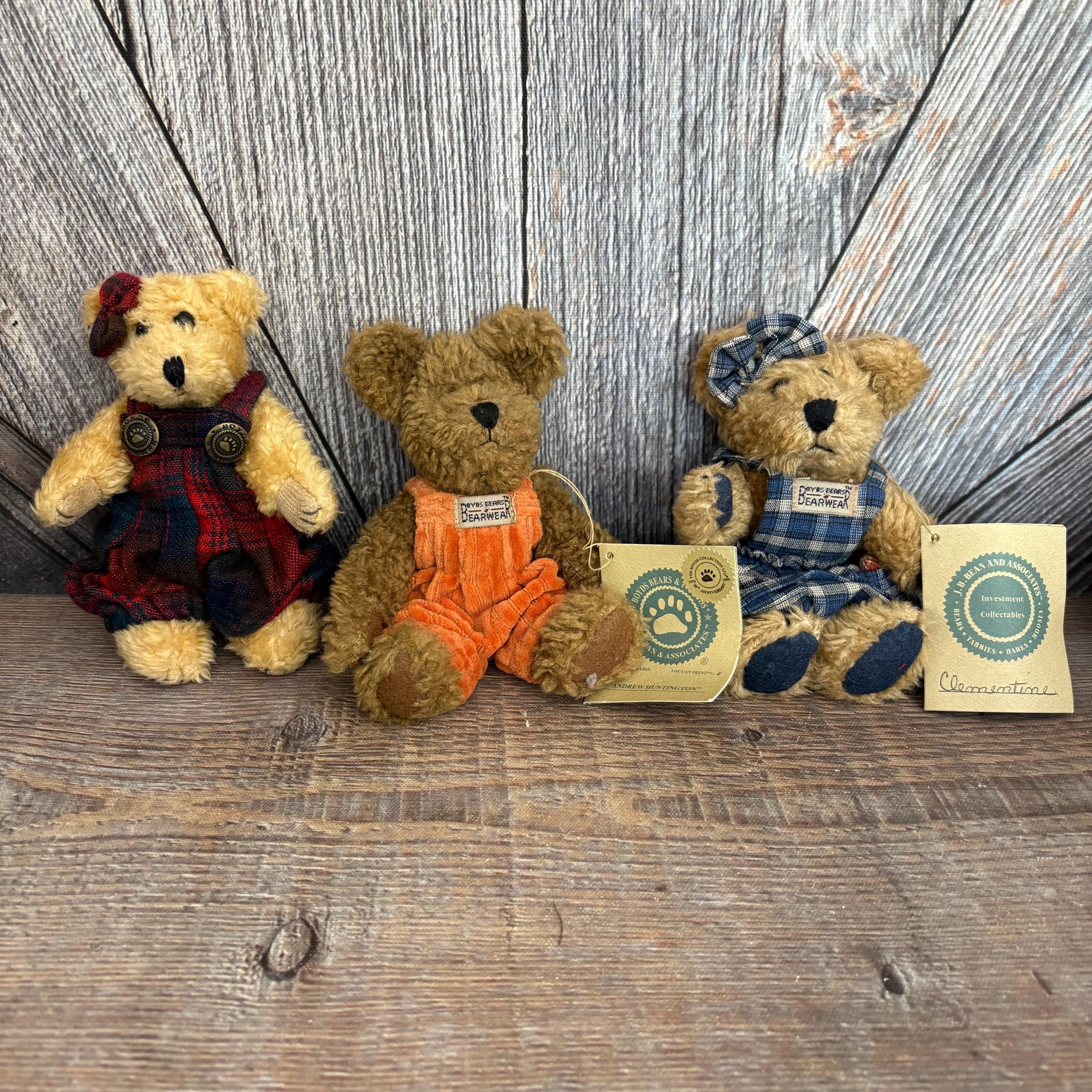 米国ヴィンテージ　Boyds Bears ぬいぐるみ 2体セット+オマケ 1988 2002 Boyds Bear - Etsy