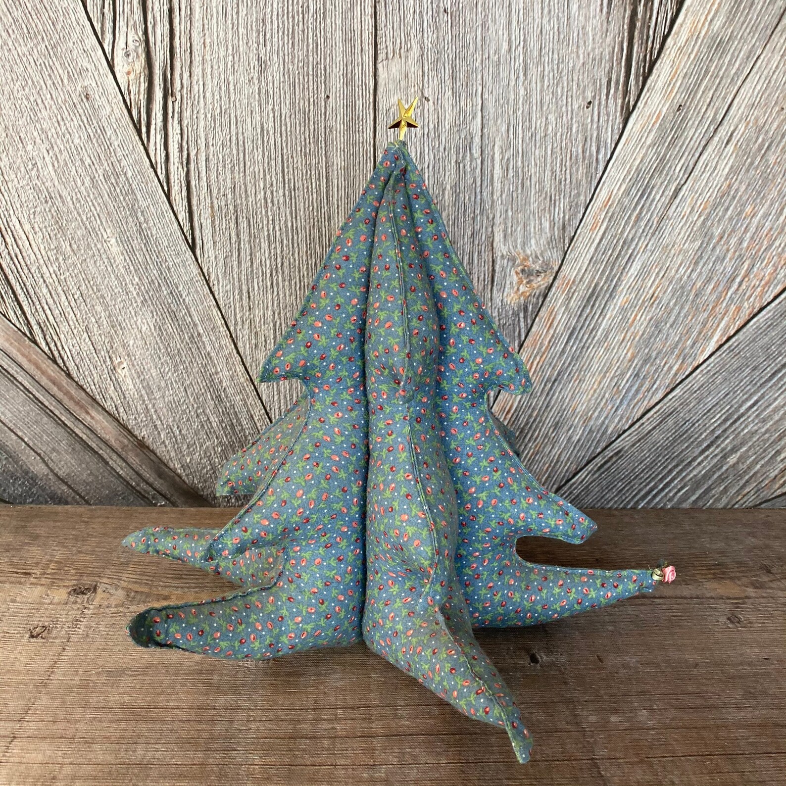 Handmade Christmas Tree Plush Stuffed Fabric Holiday Etsy Italia