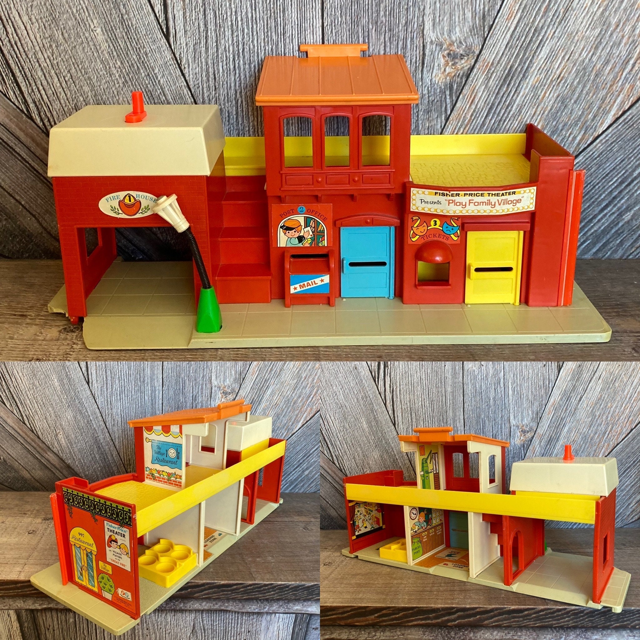 Vintage Fisher Price Little People Village {Play Family Town Post 