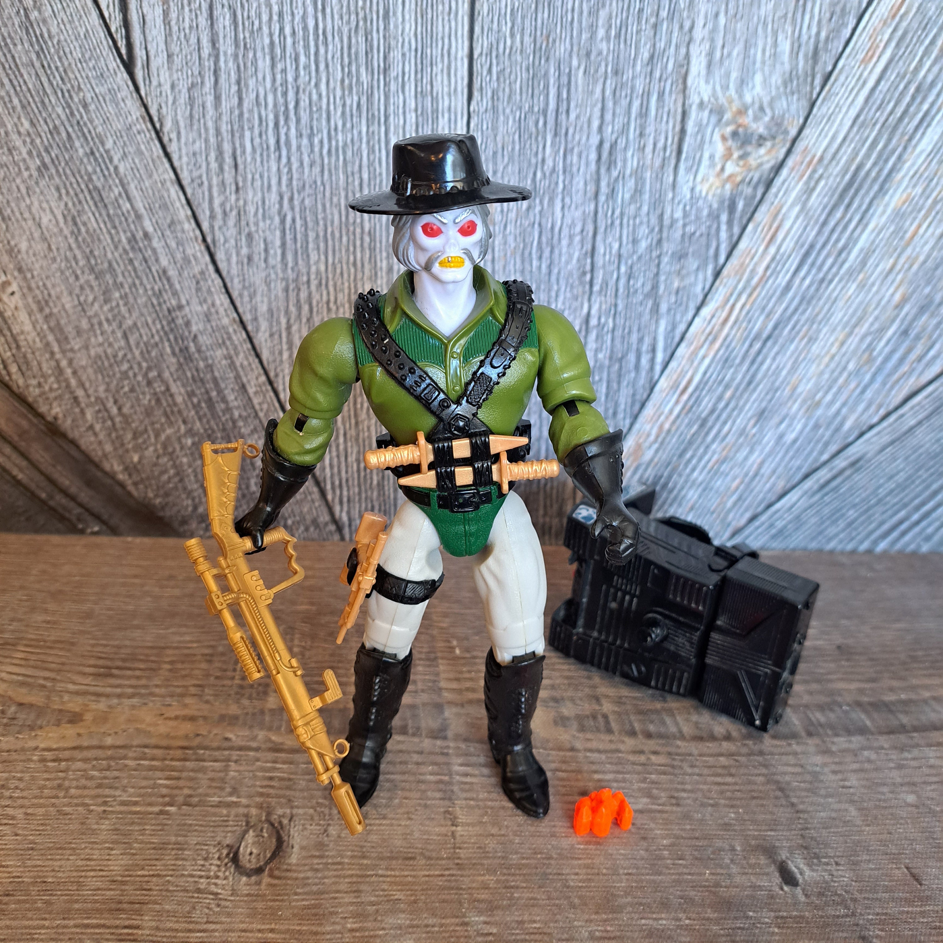 Bravestarr Laser Fire Quickdraw Tex Hex Action Figure 1986 Mattel