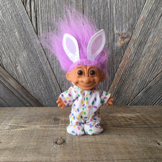EASTER BUNNY RABBIT Russ Troll Earrings NEW IN ORIGINAL BAG