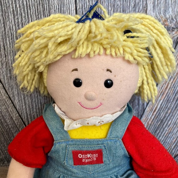 Vintage Oshkosh B'gosh Rag Doll, Betsy, Vestbak Dress Blonde