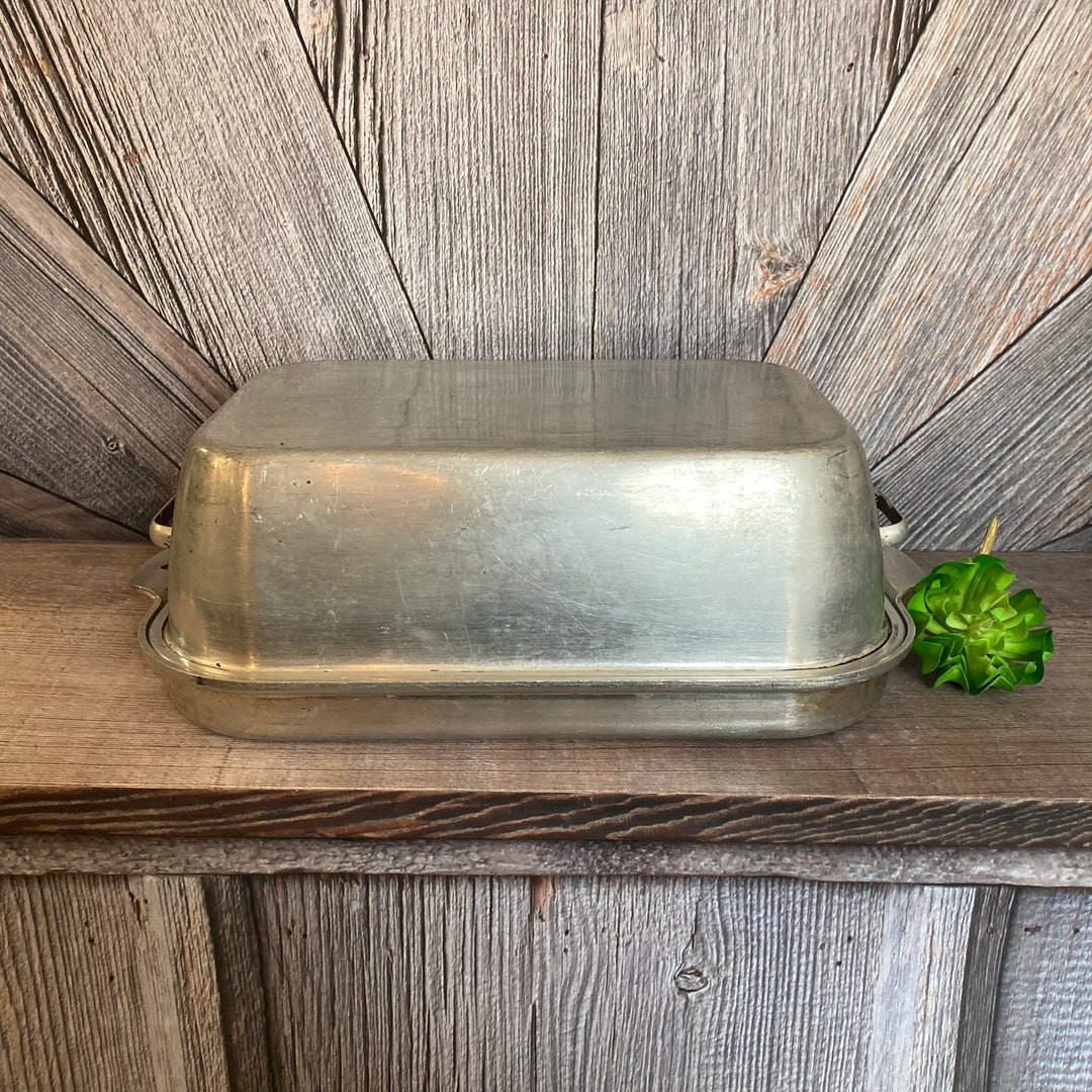 Wearever Roaster, Turkey, Beef or Pork Roast, 818 2 Piece Top Range