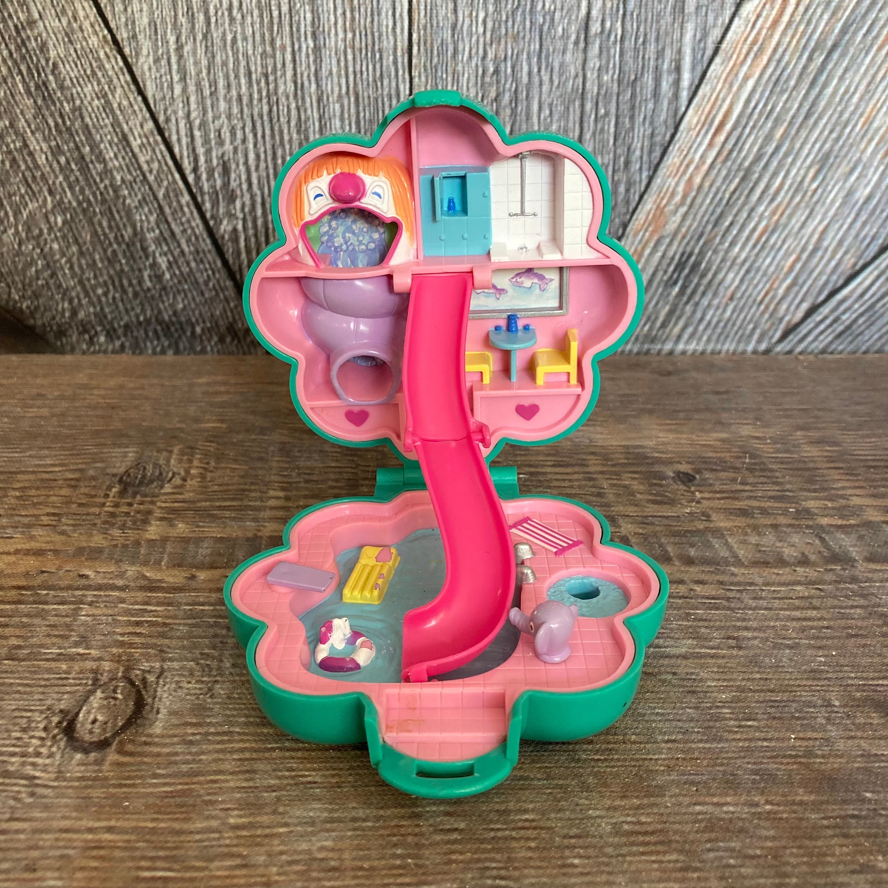 Vintage Polly Pocket Set {water Park Fun Splash 'n Slide