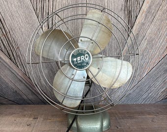【Vintage】McGRAWELWCTRIC ZERO1275R 扇風機 Vintage Metal Fan, Mcgraw Electric Co ZERO Model 127R Electric Fan