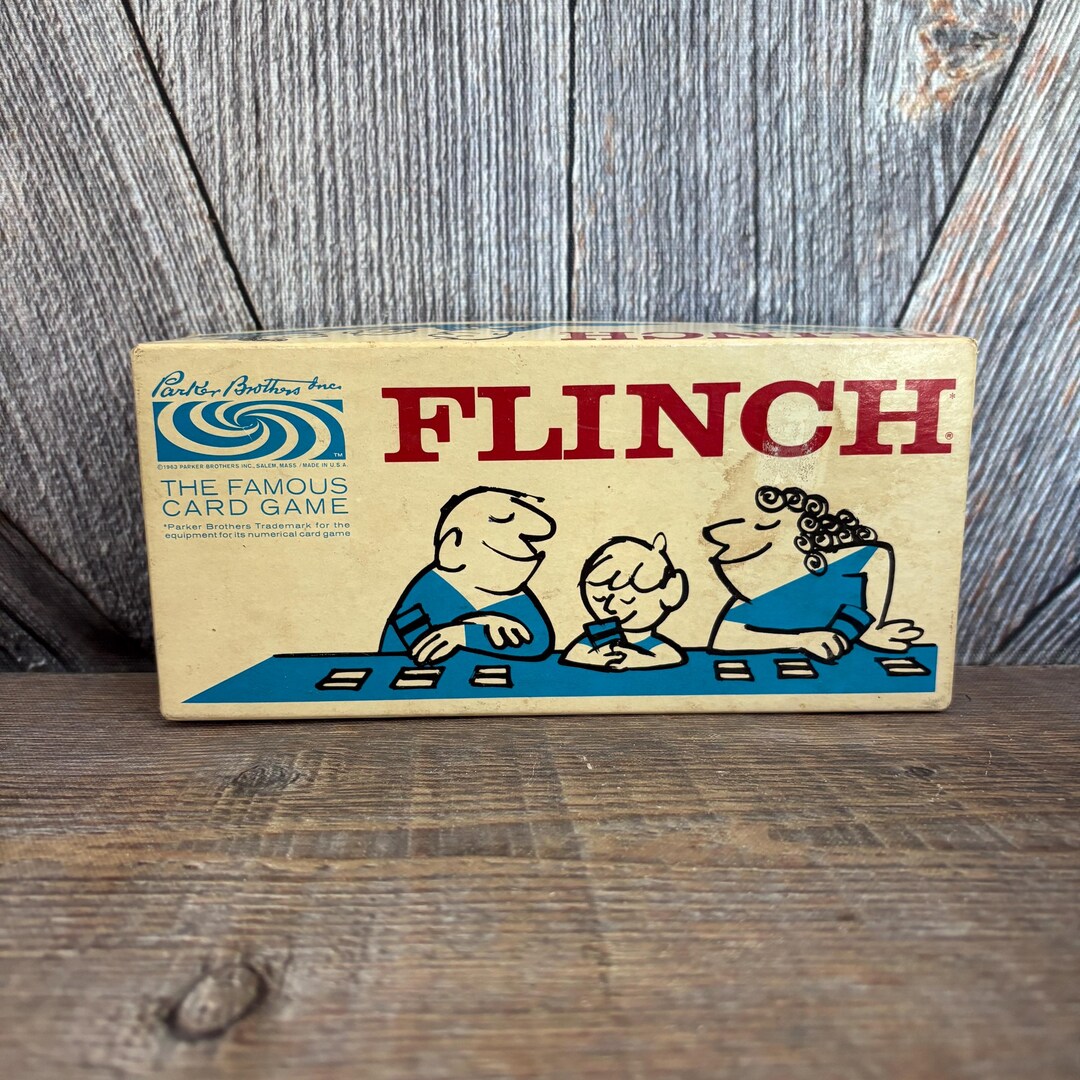 Vintage Flinch Card Game 1963 Parker Brothers Game COMPLETE All