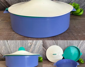 Tupperware オーブンウェーブ 電子レンジ 青白 大 Tupperware オーブン