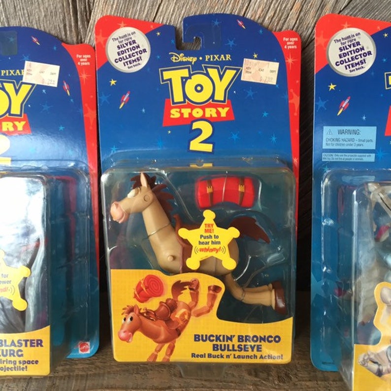Toy Story 2 Action Figures Silver Edition Buzz Lightyear Etsy