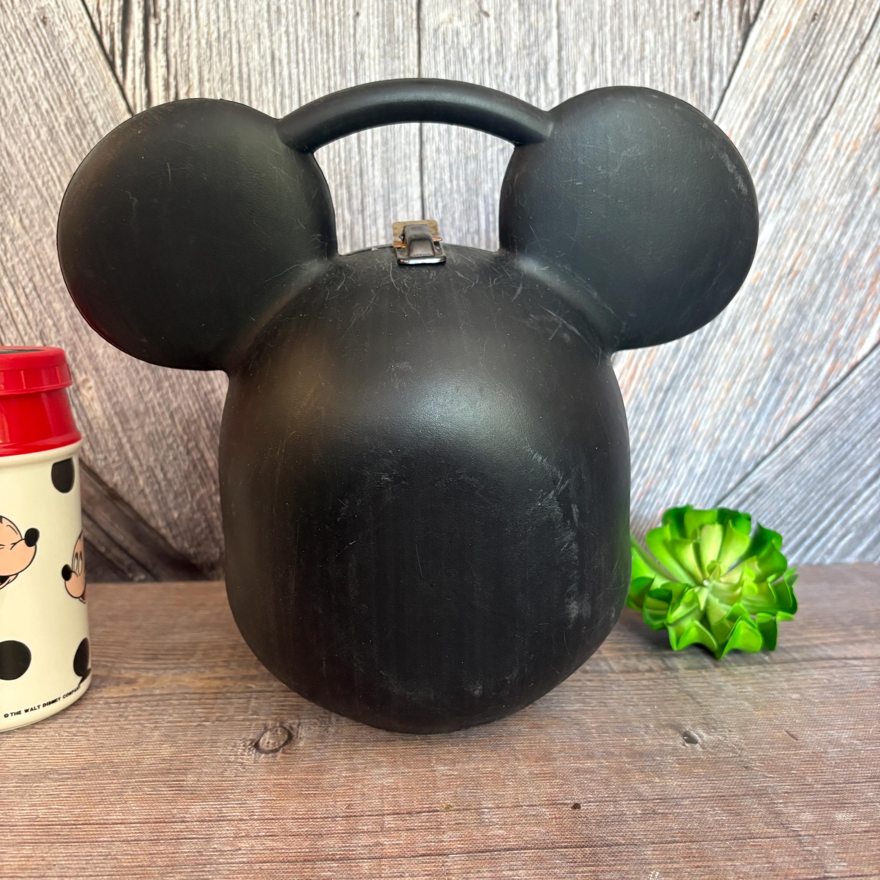 Mickey Mouse Head Lunch Box {vintage Walt Disney Mickey Lunch Kit