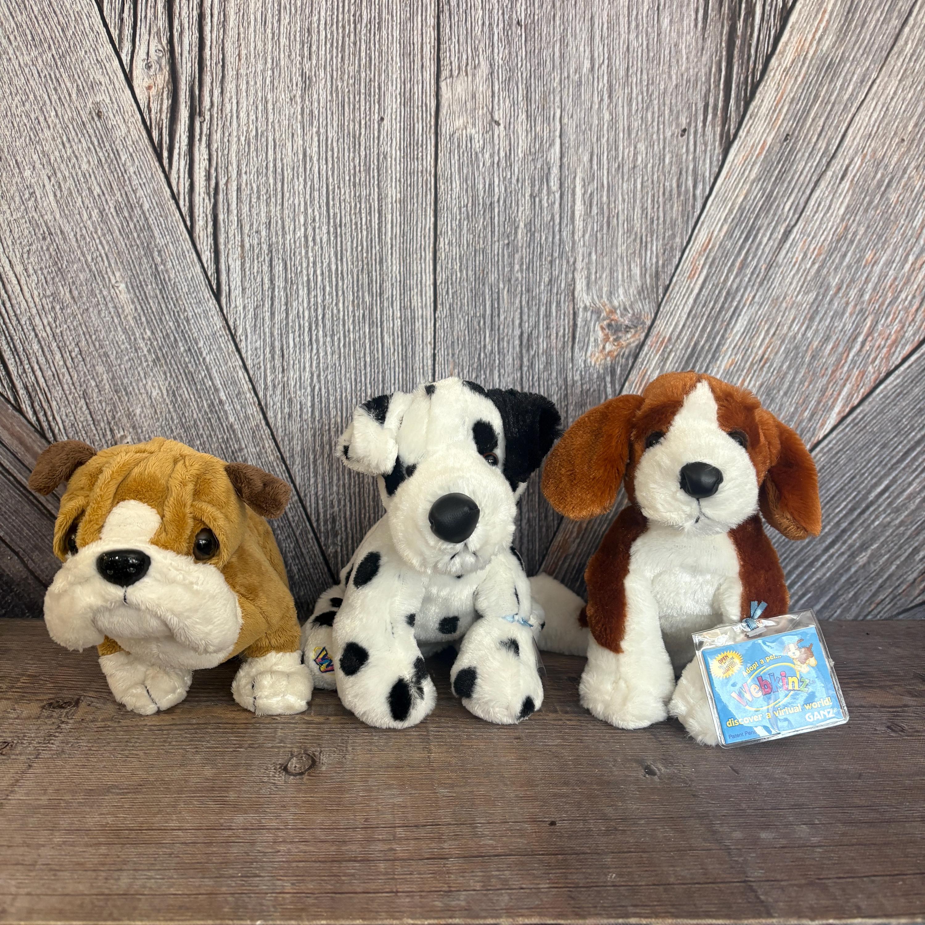 Vintage Dog Webkinz Plush, Ganz 8 Inch ORIGINAL Toy Stuffed Animal