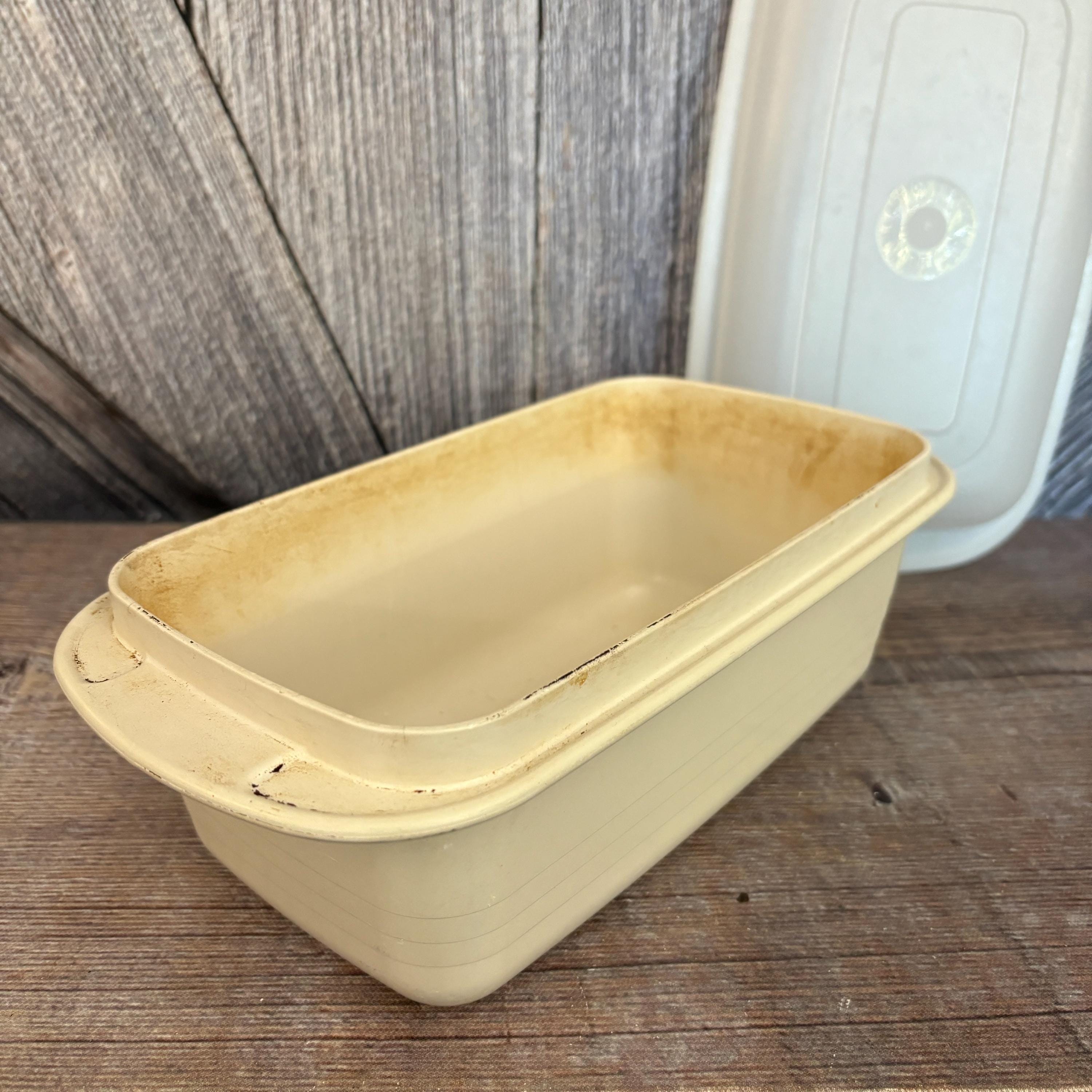 Vintage Tupperware Ultra 21 Bread Loaf Pan Ovenware Dish Storage