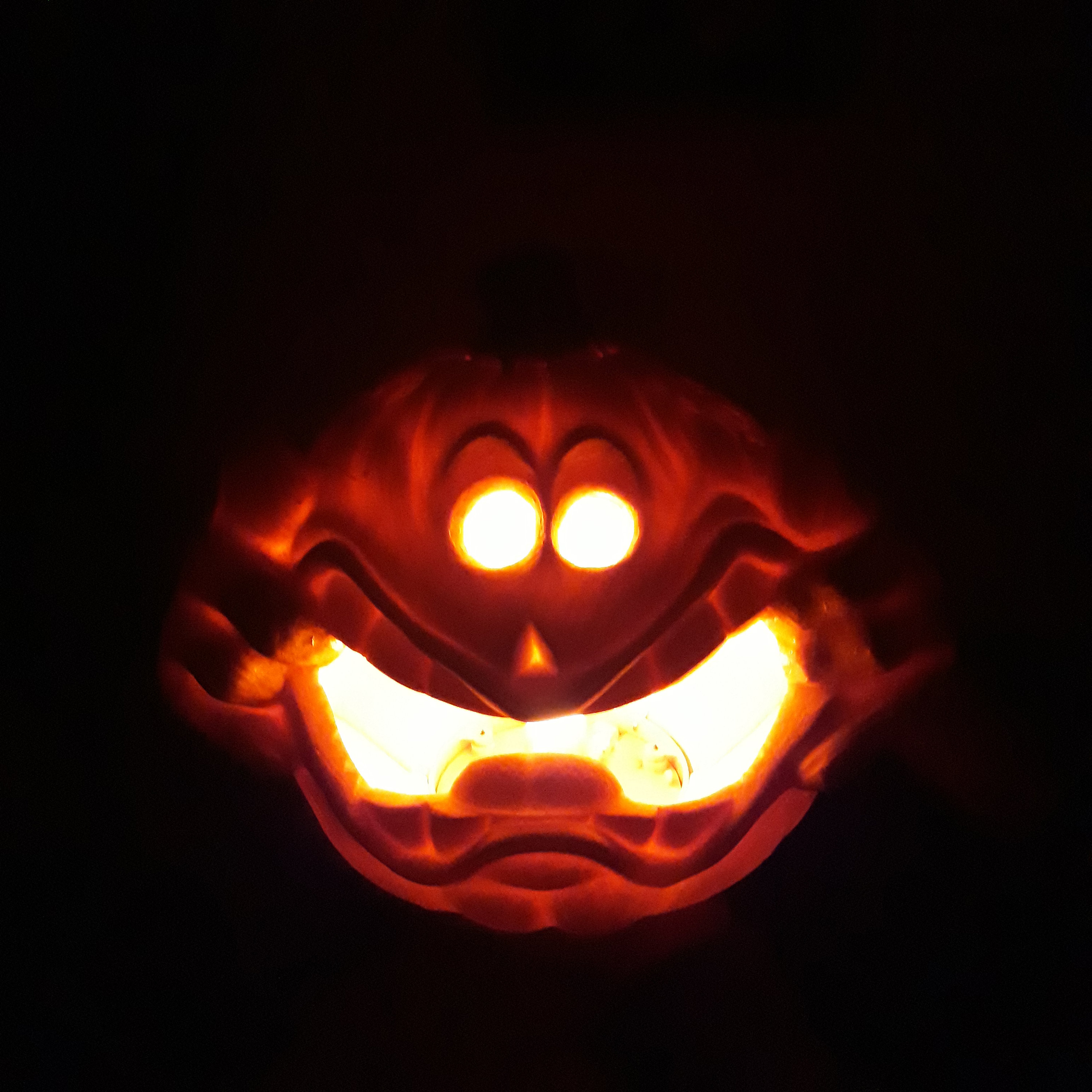 Vintage Halloween Pumpkin Light Foam Blow Mold 1990s Trick or Treat ...