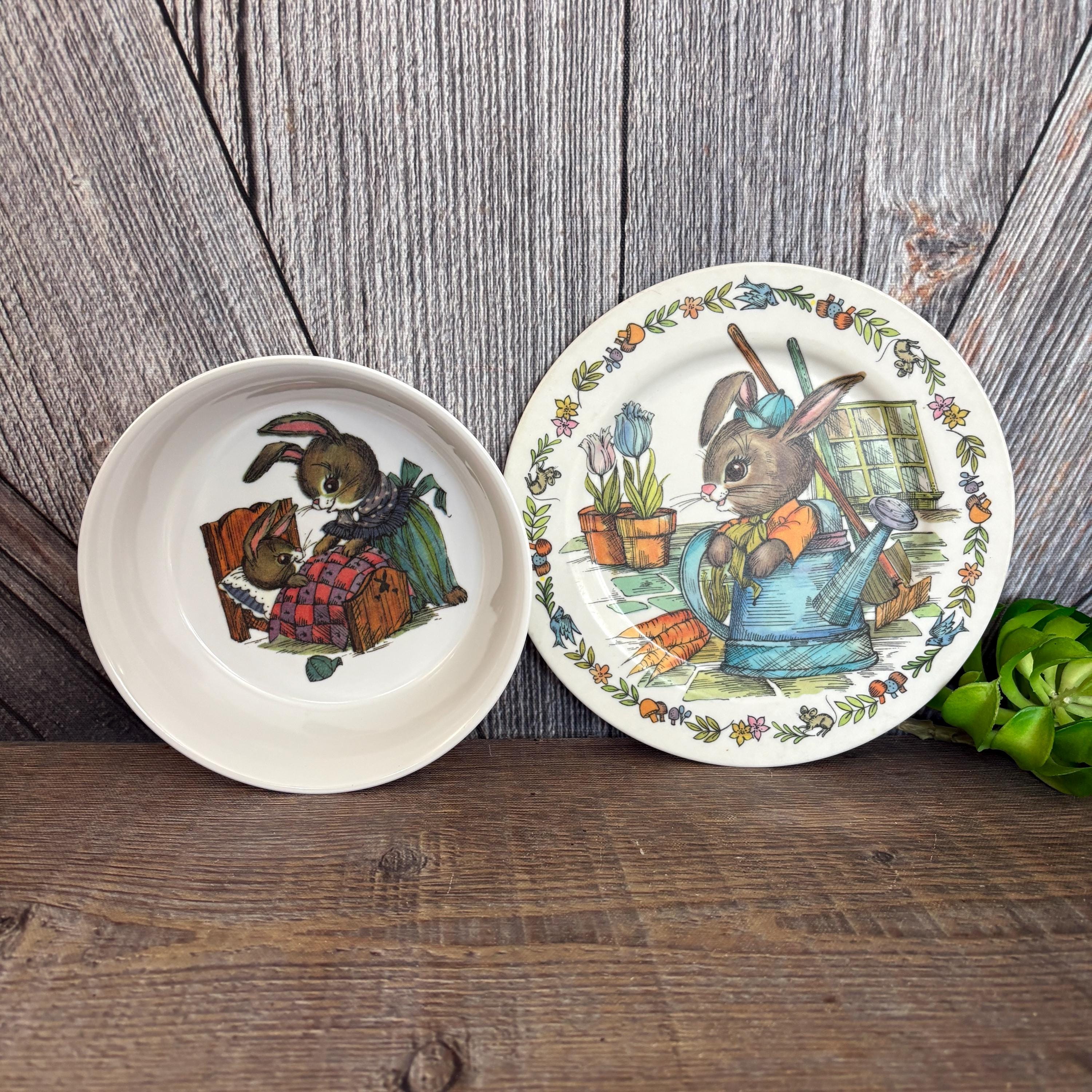 Plastic Peter Rabbit Plate Vintage - Etsy
